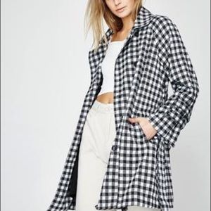 MINKPINK houndstooth trench